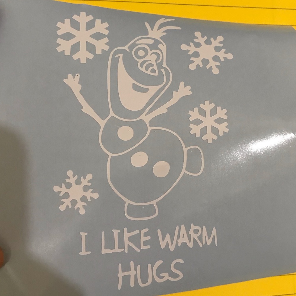 Snowman decal